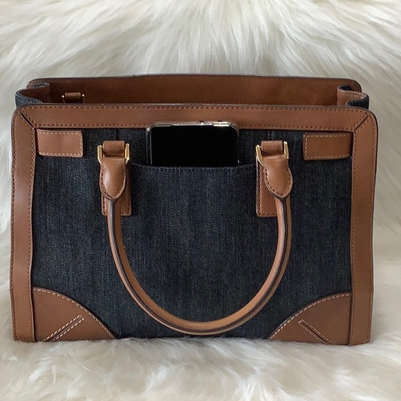 LIKE NEW👜MICHAEL Michael Kors Corner Frame Dillon Large Satchel - Picture 3 of 16